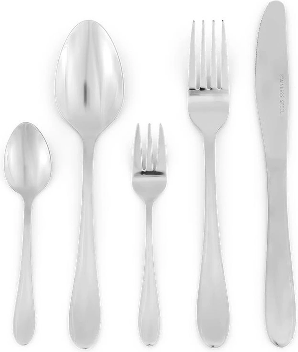 Bestekset 12 Persoons - 72-delig - Vaatwasserbestendig - Edelstaal - Roestvrijstaal 5 Bestekset 12 Persoons - 72-delig - Vaatwasserbestendig - Edelstaal - Roestvrijstaal - Afbeelding 5