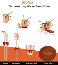 Luxe Moscow Mule Beker Set – Cocktail Set - Inclusief 2 Heerlijke Mule Recepten - Luxe Cadeau Man Vrouw - 500ml – Qwality 10 Luxe Moscow Mule Beker Set – Cocktail Set - Inclusief 2 Heerlijke Mule Recepten - Luxe Cadeau Man Vrouw - 500ml – Qwality -Keukenheld Verkoopwinkel 1079x1200