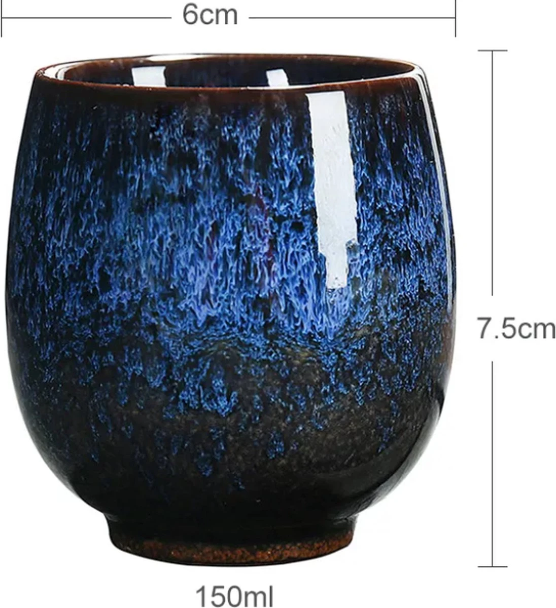 Simple Solutions Set Van 4 Koffiekopjes - Keramiek - Koffiebeker 150 Ml Zonder Oor - Mooi Cadeau Voor Man En Vrouw 5 Simple Solutions Set Van 4 Koffiekopjes - Keramiek - Koffiebeker 150 Ml Zonder Oor - Mooi Cadeau Voor Man En Vrouw - Afbeelding 5