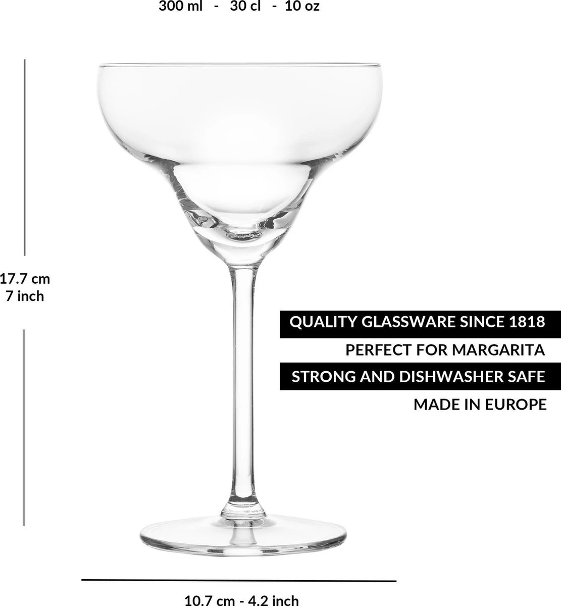 Libbey Cocktailglas Joya Margarita - 300 Ml / 30 Cl - 6 Stuks - Vaatwasserbestendig - Hoge Kwaliteit - Elegant Design - Perfect Voor Een Cocktailfeest Aan Huis 2 Libbey Cocktailglas Joya Margarita - 300 Ml / 30 Cl - 6 Stuks - Vaatwasserbestendig - Hoge Kwaliteit - Elegant Design - Perfect Voor Een Cocktailfeest Aan Huis - Afbeelding 2