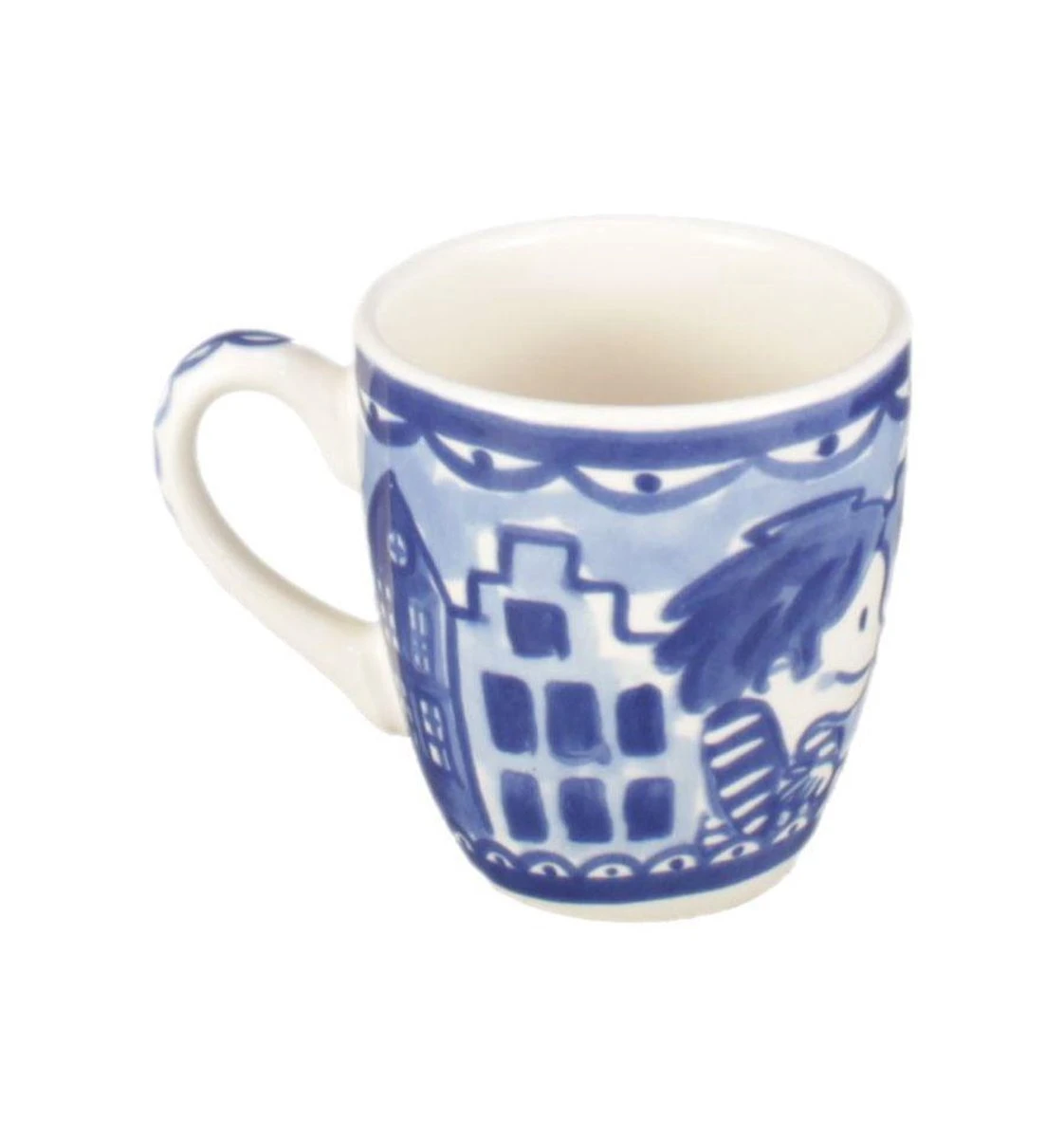 Blond Amsterdam Delfts Blond Minimok - 'Kussend' - Aardewerk 2 Blond Amsterdam Delfts Blond Minimok - 'Kussend' - Aardewerk - Afbeelding 2