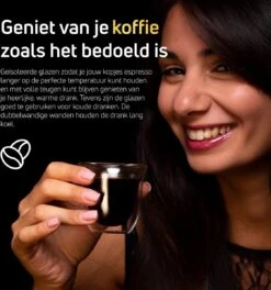 Dubbelwandige ESPRESSO Glazen Van Borosilicaat - Warme En Koude Dranken Kopjes - 70 ML - Set Van 4 -Keukenheld Verkoopwinkel 1122x1200 5