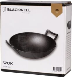Blackwell Wadjan Wokpan - Gietijzer - 36 Cm - Zwart -Keukenheld Verkoopwinkel 1123x1200