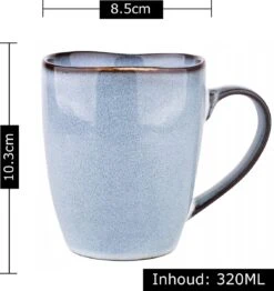Koffiekopjes - Cappuccino Kop - Theemok - Koffiebeker - Blauw - 320ml - Set Van 6 12 Koffiekopjes - Cappuccino Kop - Theemok - Koffiebeker - Blauw - 320ml - Set Van 6 -Keukenheld Verkoopwinkel 1131x1200 3