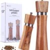 Luxe Peper En Zoutmolen Set - Pepermolen - Acacia Hout - RVS - 21cm
