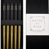 House Of Husk Chopsticks Set - Koreaanse Eetstokjes - Vaatwasserbestendig - RVS - 5 Paar - Duo Tone - Zwart Goud