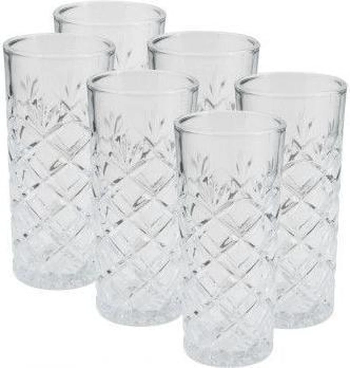 Merkloos Excellent Houseware Longdrinkglazen Set 6 Glazen- 300ML 1 Merkloos Excellent Houseware Longdrinkglazen Set 6 Glazen- 300ML