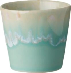 Costa Nova - Grespresso Servies - 6 Espresso Kopjes - Roze-Grijs-Azur-Red-Wit -Turquoise - Aardewerk - H 5.9 Cm -Keukenheld Verkoopwinkel 1158x1200