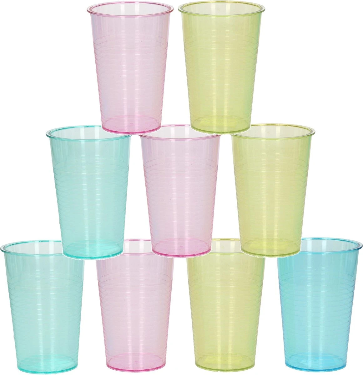 12x Stuks Drinkglazen/limonadeglazen Gekleurd 200 Ml - Sapglazen/waterglazen Onbreekbaar Kunststof Voor Kinderen 2 12x Stuks Drinkglazen/limonadeglazen Gekleurd 200 Ml - Sapglazen/waterglazen Onbreekbaar Kunststof Voor Kinderen - Afbeelding 2
