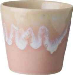 Costa Nova - Grespresso Servies - 6 Espresso Kopjes - Roze-Grijs-Azur-Red-Wit -Turquoise - Aardewerk - H 5.9 Cm -Keukenheld Verkoopwinkel 1166x1200