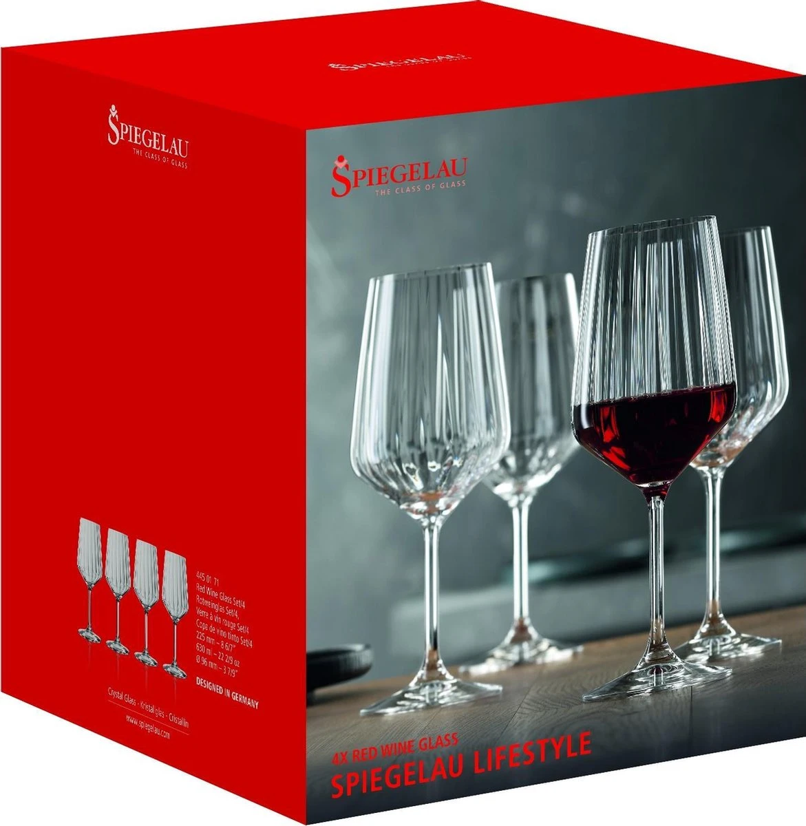 Spiegelau - Wijnglas Rode Wijn Lifestyle 630ml (set Van 4) - Wijnglazen 3 Spiegelau - Wijnglas Rode Wijn Lifestyle 630ml (set Van 4) - Wijnglazen - Afbeelding 3
