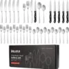 Deleca 6 Persoons Bestekset (36-delig) - Lepels, Messen, Vorken & Steakmessen - Vaatwasserbestendig - Zilver / RVS