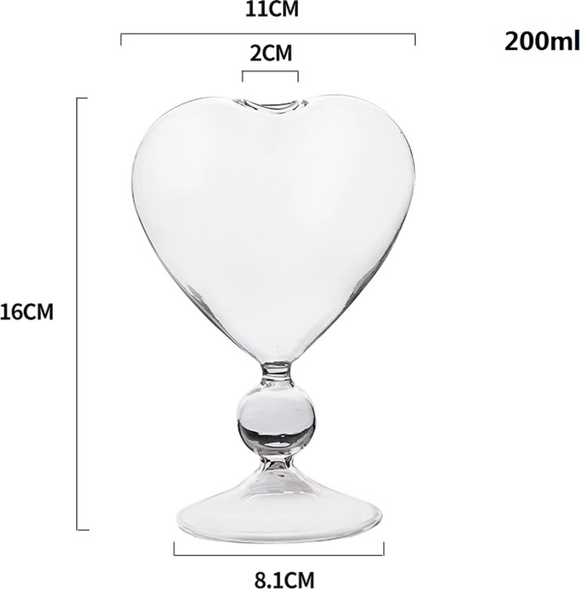 Malinsi Cocktail Glazen Hartvorm - 2 Stuks - Liefde Cocktailglazen - 200ml Ook Beschikbaar In Cocktailset - Gin Tonic Set - Liefde - Housewarming Cadeau Voor Man & Vrouw 9 Malinsi Cocktail Glazen Hartvorm - 2 Stuks - Liefde Cocktailglazen - 200ml Ook Beschikbaar In Cocktailset - Gin Tonic Set - Liefde - Housewarming Cadeau Voor Man & Vrouw - Afbeelding 9
