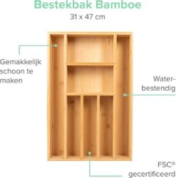 Coninx Bestekbak Bamboe 31CM Breed - Besteklade - Opbergbak - Duurzaam - Voor Laden Vanaf 47cm Diep 13 Coninx Bestekbak Bamboe 31CM Breed - Besteklade - Opbergbak - Duurzaam - Voor Laden Vanaf 47cm Diep -Keukenheld Verkoopwinkel 1185x1200 2