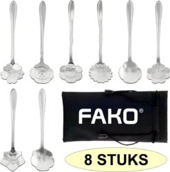 Fako Bijoux® - Bloemen Lepels Set - Theelepel / Koffielepel - 12cm - Zilver - 8 Stuks 10 Fako Bijoux® - Bloemen Lepels Set - Theelepel / Koffielepel - 12cm - Zilver - 8 Stuks -Keukenheld Verkoopwinkel 1187x1200