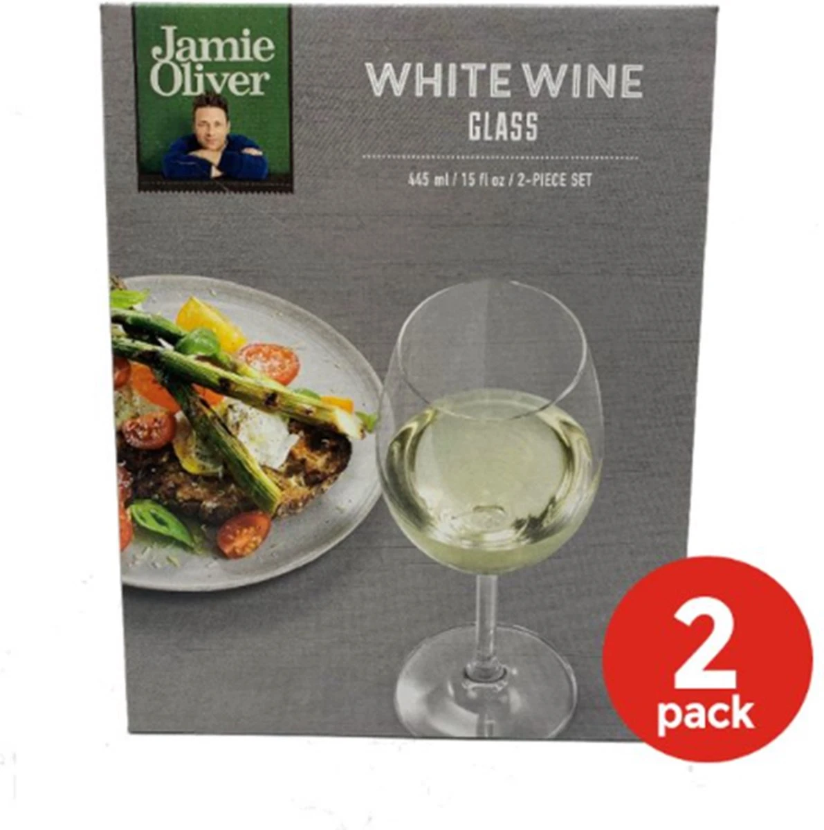 4 Jamie Oliver Wijnglazen - Witte Wijn - Set Van 4 (445ml) 3 4 Jamie Oliver Wijnglazen - Witte Wijn - Set Van 4 (445ml) - Afbeelding 3