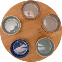 Cosy & Trendy Serveerplank Bamboe Dia 25 Cm Met 5x Luxe Hapjes/saus/tapas Schaaltjes -Keukenheld Verkoopwinkel 1191x1200 7