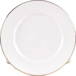 LeRijn® Serviesset Deventer 12 Persoons - 36 Delig - Licht Crème Wit Met Gouden Rand En Motief - Dinerborden - Soepborden - Dessertborden - Borden Servies - Bordenset -Keukenheld Verkoopwinkel 1195x1200 12
