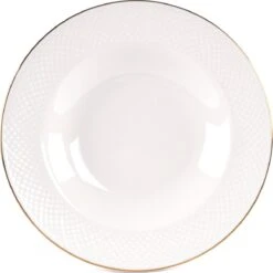 LeRijn® Serviesset Deventer 12 Persoons - 36 Delig - Licht Crème Wit Met Gouden Rand En Motief - Dinerborden - Soepborden - Dessertborden - Borden Servies - Bordenset -Keukenheld Verkoopwinkel 1198x1200 19