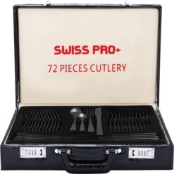 Swiss Pro+ Bestekset In Koffer-72 Delig-12 Persoons-Zwitsers Kwaliteit-Complete Set-100% Roestvrijstaal- Zwart 28 Swiss Pro+ Bestekset In Koffer-72 Delig-12 Persoons-Zwitsers Kwaliteit-Complete Set-100% Roestvrijstaal- Zwart -Keukenheld Verkoopwinkel 1198x1200 3