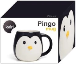 Balvi Drinkbeker Penguin Pingo Zwart Keramiek -Keukenheld Verkoopwinkel 1200x1016