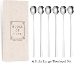 House Of Husk Latte Macchiato Lepels Set - Lange Theelepels - Koffielepels - Longdrinklepels - Sorbetlepels - Barlepel - RVS - 6 Stuks - 20CM - Zilver 15 House Of Husk Latte Macchiato Lepels Set - Lange Theelepels - Koffielepels - Longdrinklepels - Sorbetlepels - Barlepel - RVS - 6 Stuks - 20CM - Zilver -Keukenheld Verkoopwinkel 1200x1030 1