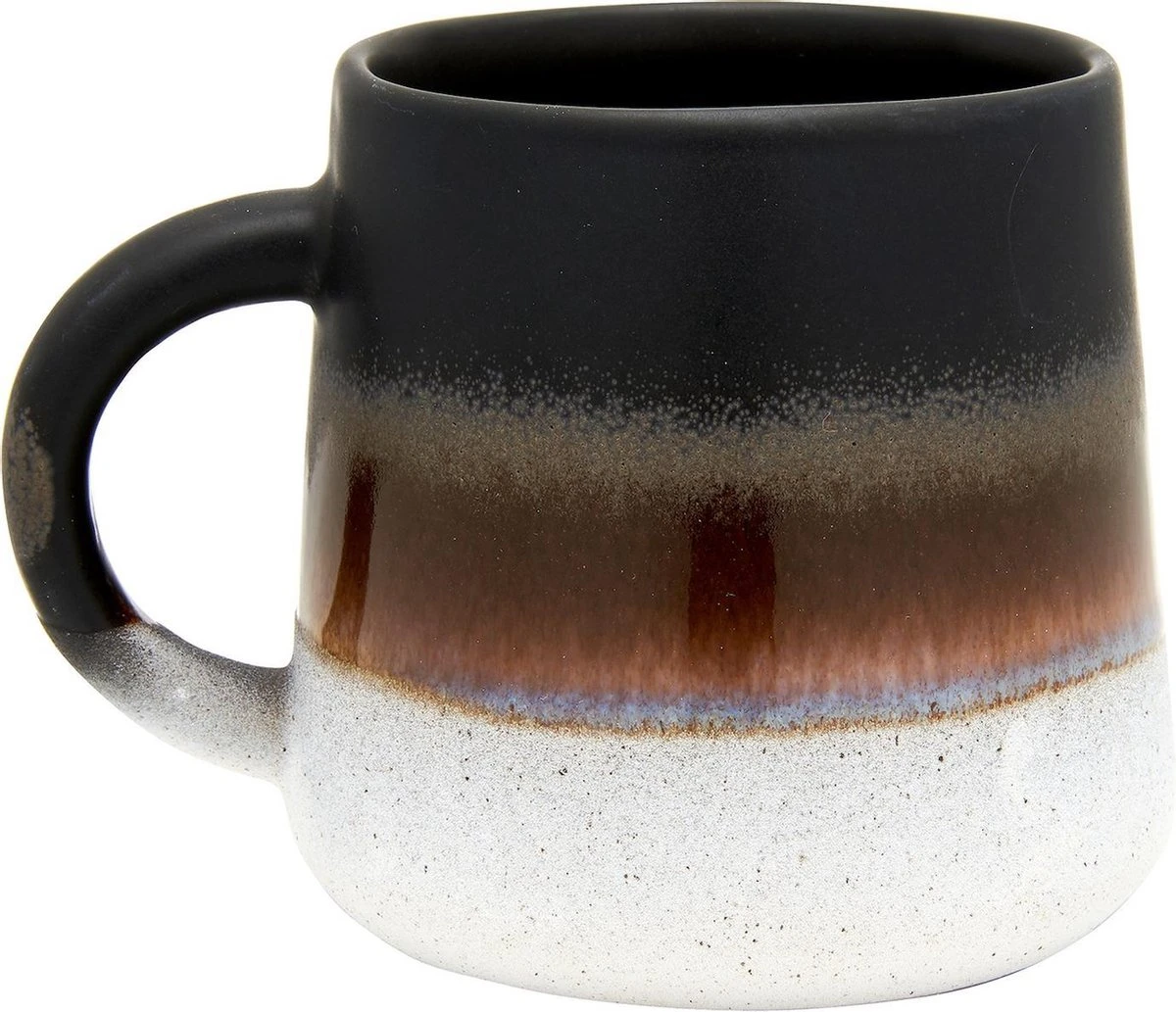 Dip Glazed Mok Zwart Van Sass & Belle 1 Dip Glazed Mok Zwart Van Sass & Belle