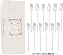 House Of Husk® Zilveren Gebaksvorkjes - Dessertvorken - Taartvorkjes - Cocktailvorken - Klein Vorkjes - 12 Stuks - RVS - 14cm -Keukenheld Verkoopwinkel 1200x1048 3