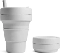 Koffiebeker - Reisbeker - Siliconen Beker - Opvouwbaar - Zwart - Drinkbeker - To Go -Keukenheld Verkoopwinkel 1200x1059