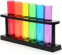 Bar Amigos - Reageerbuisjes – Shotglaasjes – Plastic – Met Rek