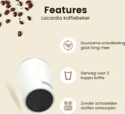 LaCardia Koffiebeker To Go Premium Wit – Thermosbeker – Theebeker – 380ML – Herbruikbaar 13 LaCardia Koffiebeker To Go Premium Wit – Thermosbeker – Theebeker – 380ML – Herbruikbaar -Keukenheld Verkoopwinkel 1200x1088 1