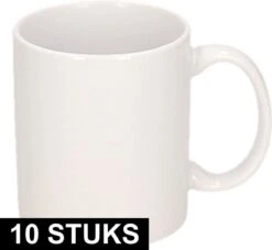 10x Onbedrukte Witte Mokken 300 Ml - Blanco Koffiemokken -Keukenheld Verkoopwinkel 1200x1101