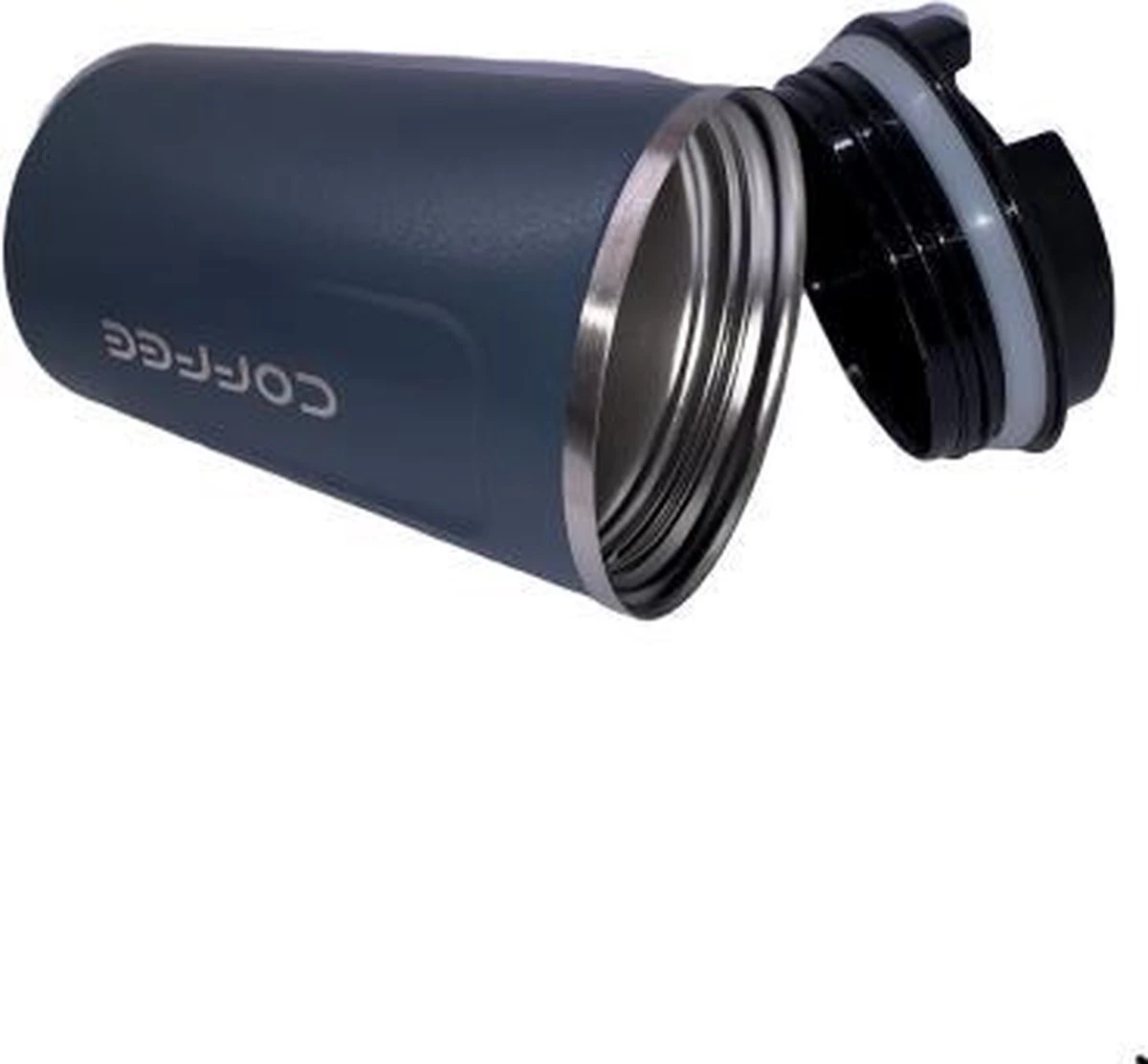 Koffiebeker To Go | Lekvrije Thermosbeker | Thermosfles | RVS Reisbeker | Dubbelwandige Travel Mug | 380 Ml | Blauw 7 Koffiebeker To Go | Lekvrije Thermosbeker | Thermosfles | RVS Reisbeker | Dubbelwandige Travel Mug | 380 Ml | Blauw - Afbeelding 7