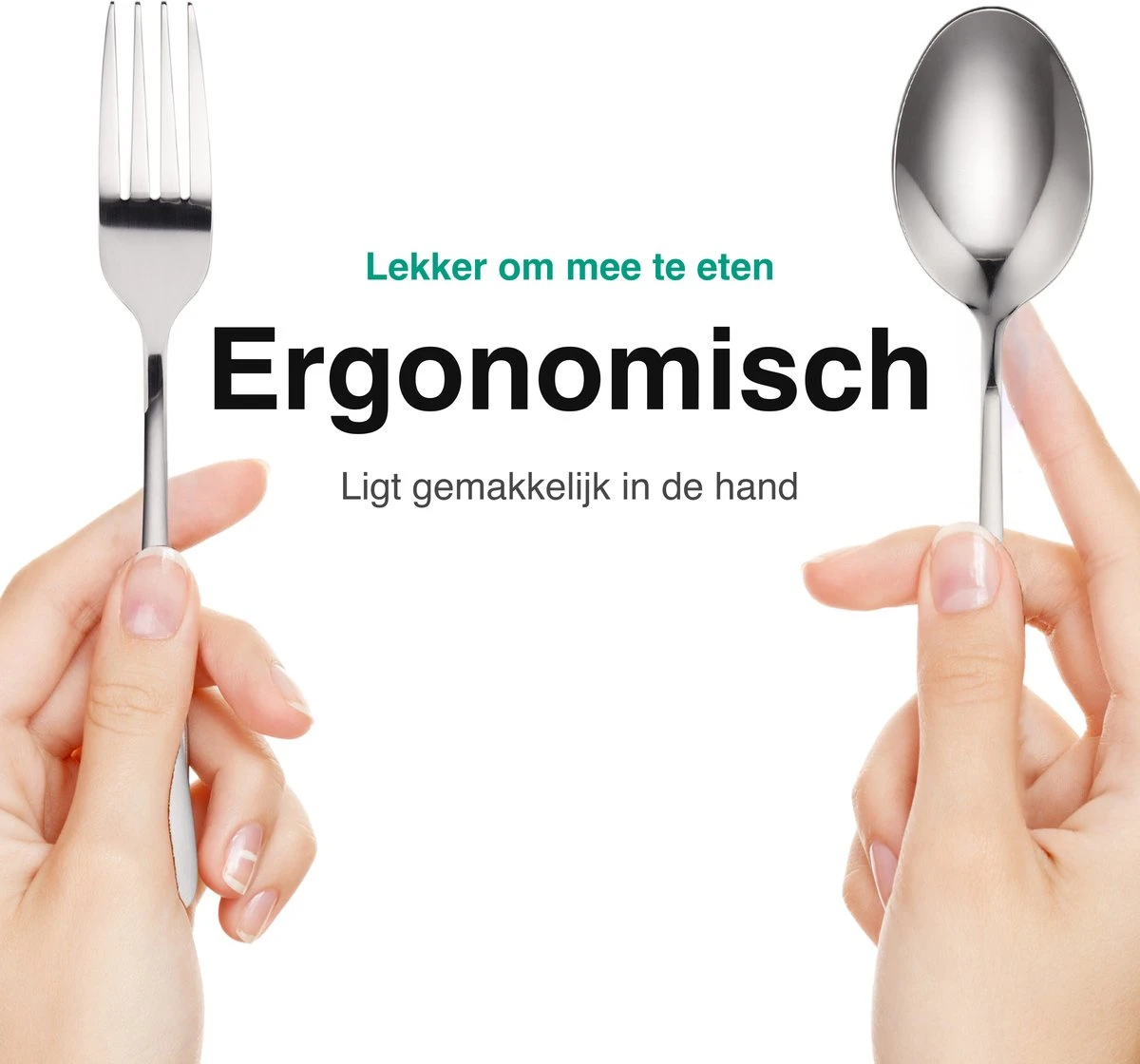 Vivid Green Bestekset (36-delig) - Bestek Set 6 Persoons - Lepels, Messen, Vorken En Steakmessen - Vaatwasserbestendig - RVS 5 Vivid Green Bestekset (36-delig) - Bestek Set 6 Persoons - Lepels, Messen, Vorken En Steakmessen - Vaatwasserbestendig - RVS - Afbeelding 5