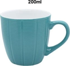 Orange85 Koffiekopjes Gekleurd - Set Van 6 - Koffiemokken - Streep - 200 Ml - Reliëf - Aardewerk - Met Oor - Theemokken 11 Orange85 Koffiekopjes Gekleurd - Set Van 6 - Koffiemokken - Streep - 200 Ml - Reliëf - Aardewerk - Met Oor - Theemokken -Keukenheld Verkoopwinkel 1200x1136 1