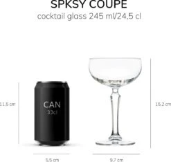 Libbey Champagneglas SPKSY Coupe - 245 Ml / 24,5 Cl - 6 Stuks - Vaatwasserbestendig - Hoge Kwaliteit - Vintage Design - Perfect Voor Een Cocktailfeest Aan Huis -Keukenheld Verkoopwinkel 1200x1138 1