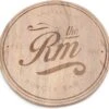 Riviera Maison Serveerplank Rond Hout Voor Hamburger - Amsterdam Burger Bar Serving Board - Bruin - Mangohout - 1 Stuk