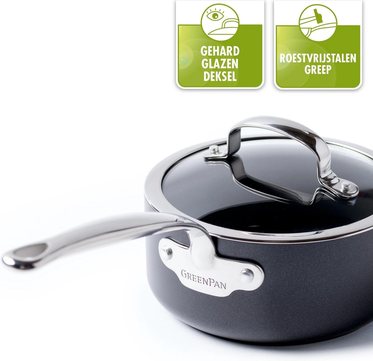 GreenPan Barcelona Infinity Pro Wokpan 28cm - Zwart - Inductie - PFAS-vrij 11 GreenPan Barcelona Infinity Pro Wokpan 28cm - Zwart - Inductie - PFAS-vrij - Afbeelding 11