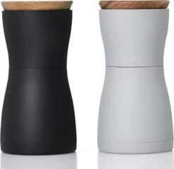 AdHoc Peper En Zoutmolen Set - Twin Mini - Zwart/Grijs -Keukenheld Verkoopwinkel 1200x1166