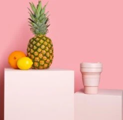 STOJO - Opvouwbare Beker - To Go - Roze - 237ml (8oz) - Herbruikbaar -Keukenheld Verkoopwinkel 1200x1171 9