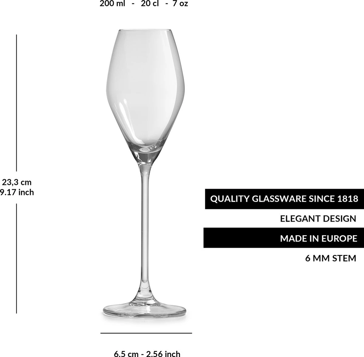 Libbey Champagneglas Iduna – 200 Ml / 20 Cl - Set Van 6 - Elegant Design - Hoge Kwaliteit - Vaatwasserbestendig 4 Libbey Champagneglas Iduna – 200 Ml / 20 Cl - Set Van 6 - Elegant Design - Hoge Kwaliteit - Vaatwasserbestendig - Afbeelding 4