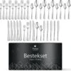 Perow 6 Persoons Bestekset – 36 Delig – 18/10 Edelstaal – Lepels, Messen, Vorken & Steakmessen – Vaatwasserbestendig – Zilver - Serviessets