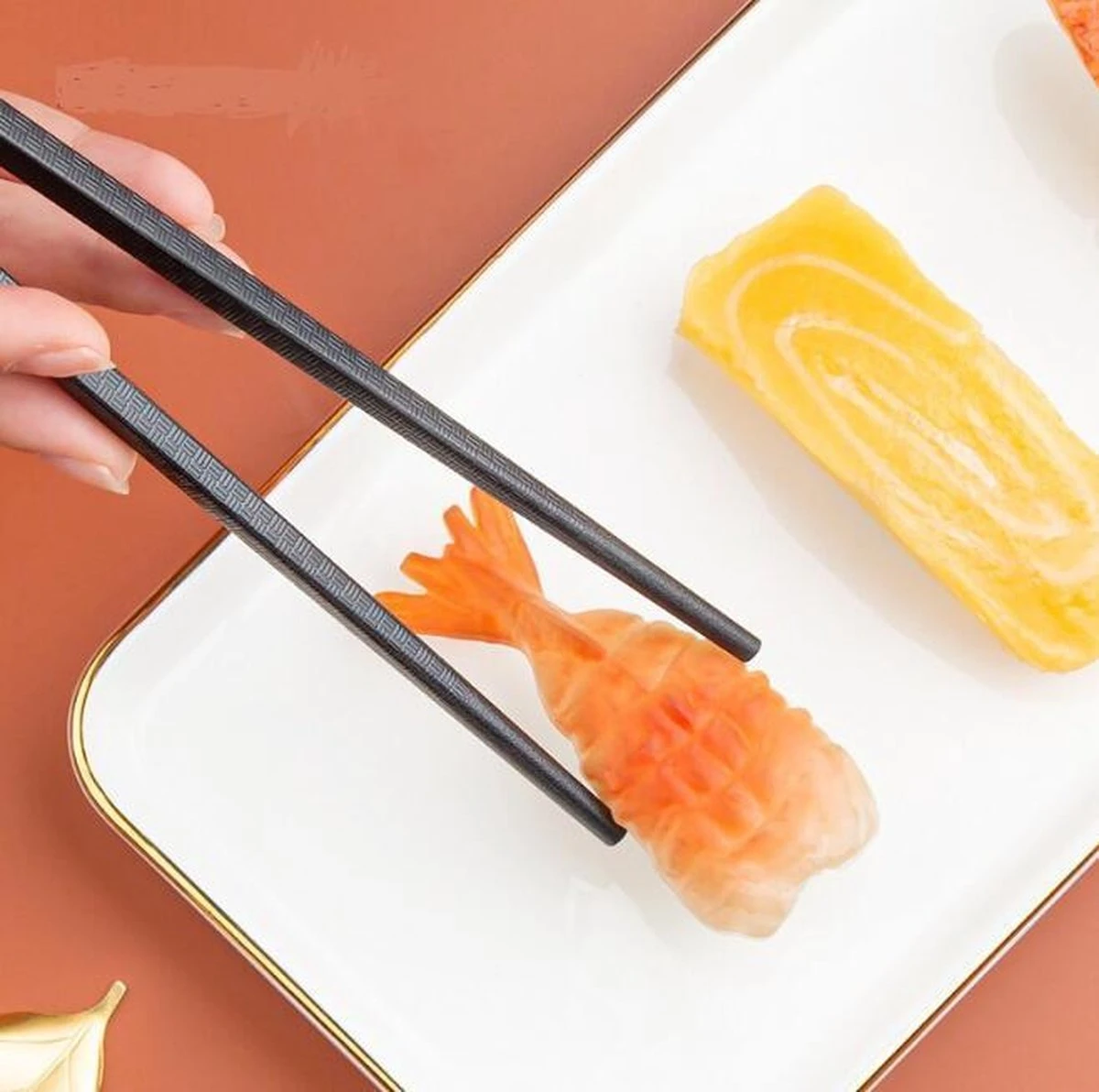 4 Setjes Luxe Zwarte Sushi Eetstokjes 6 4 Setjes Luxe Zwarte Sushi Eetstokjes - Afbeelding 6