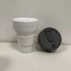 Koffiebeker - Reisbeker - Siliconen Beker - Opvouwbaar - Zwart - Drinkbeker - To Go -Keukenheld Verkoopwinkel 1200x1194 5
