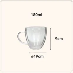 OTIX Dubbelwandige Koffieglazen - Koffiekopjes - 180 Ml - Set Van 4 - Transparant - Latte Macchiato Glazen 15 OTIX Dubbelwandige Koffieglazen - Koffiekopjes - 180 Ml - Set Van 4 - Transparant - Latte Macchiato Glazen -Keukenheld Verkoopwinkel 1200x1195 12
