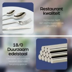 Nevana Bestekset - 24 Delig - 18/10 Edelstaal - Bestek - Lepels, Messen, Vorken 8 Nevana Bestekset - 24 Delig - 18/10 Edelstaal - Bestek - Lepels, Messen, Vorken -Keukenheld Verkoopwinkel 1200x1200 100