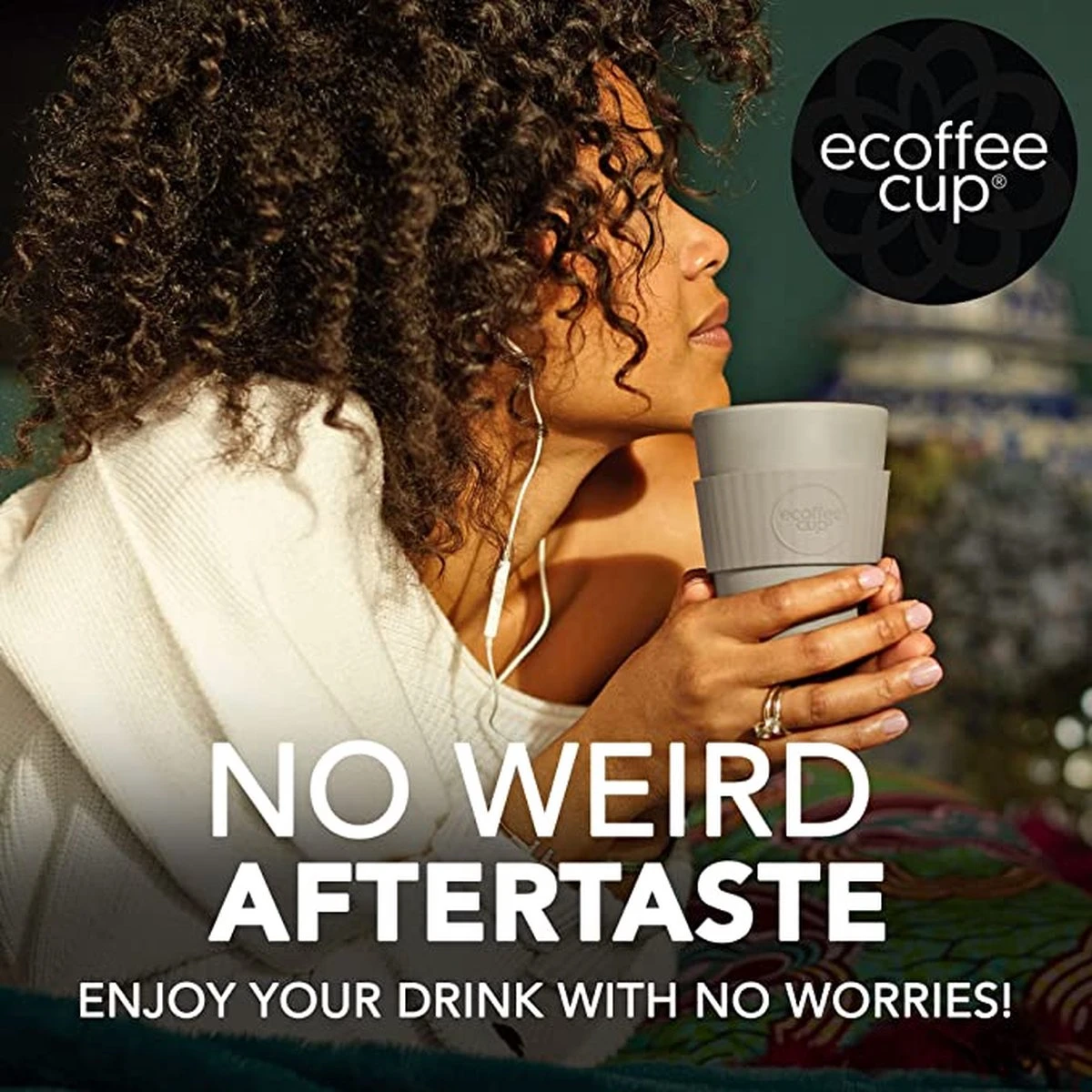 Ecoffee Cup Kerr & Napier 14oz/400ml - Anti Drup - Vegan - Cadeau - Verjaardag - Geschenk- Kados 5 Ecoffee Cup Kerr & Napier 14oz/400ml - Anti Drup - Vegan - Cadeau - Verjaardag - Geschenk- Kados - Afbeelding 5
