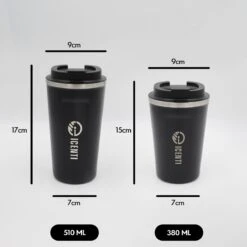 ICENTI - RVS Koffiebeker To Go - 380ml – Groen - Thermosbeker - Lekvrij - Dubbelwandig - Koffie Beker - Theebeker – Coffeemugg - Theemugg -Keukenheld Verkoopwinkel 1200x1200 1017