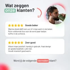 Triple J® Koffiebeker To Go - Thermosbeker - BPA & Lekvrij - 380ml - Roze -Keukenheld Verkoopwinkel 1200x1200 1024