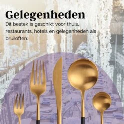 LuZana - Bestek Set Goud - 30-delig - Bestekset 6 Persoons - Goud/zwart - Bestek - Borden - Bestekset Zwart 16 LuZana - Bestek Set Goud - 30-delig - Bestekset 6 Persoons - Goud/zwart - Bestek - Borden - Bestekset Zwart -Keukenheld Verkoopwinkel 1200x1200 103